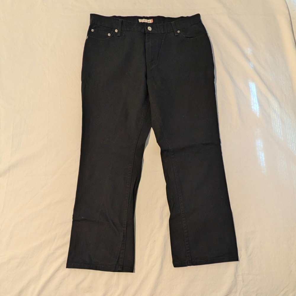 Levis 550 Relaxed Bootcut Jeans Womens Black Denim Pants 5-Pocket Mid Rise